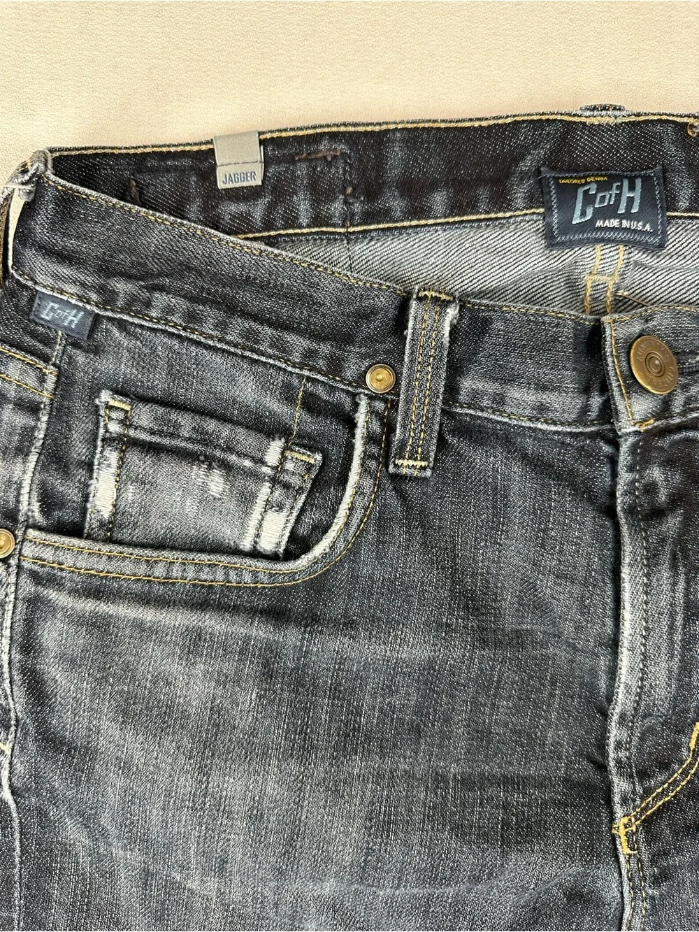 Citizen Of Humanity Jeans Men's Jagger Straight Leg Distressed